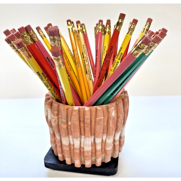 Lot of 50 Multi-Colored Bank Pencils Mercantile Bank Moundsville West Virginia - Picture 2 of 7